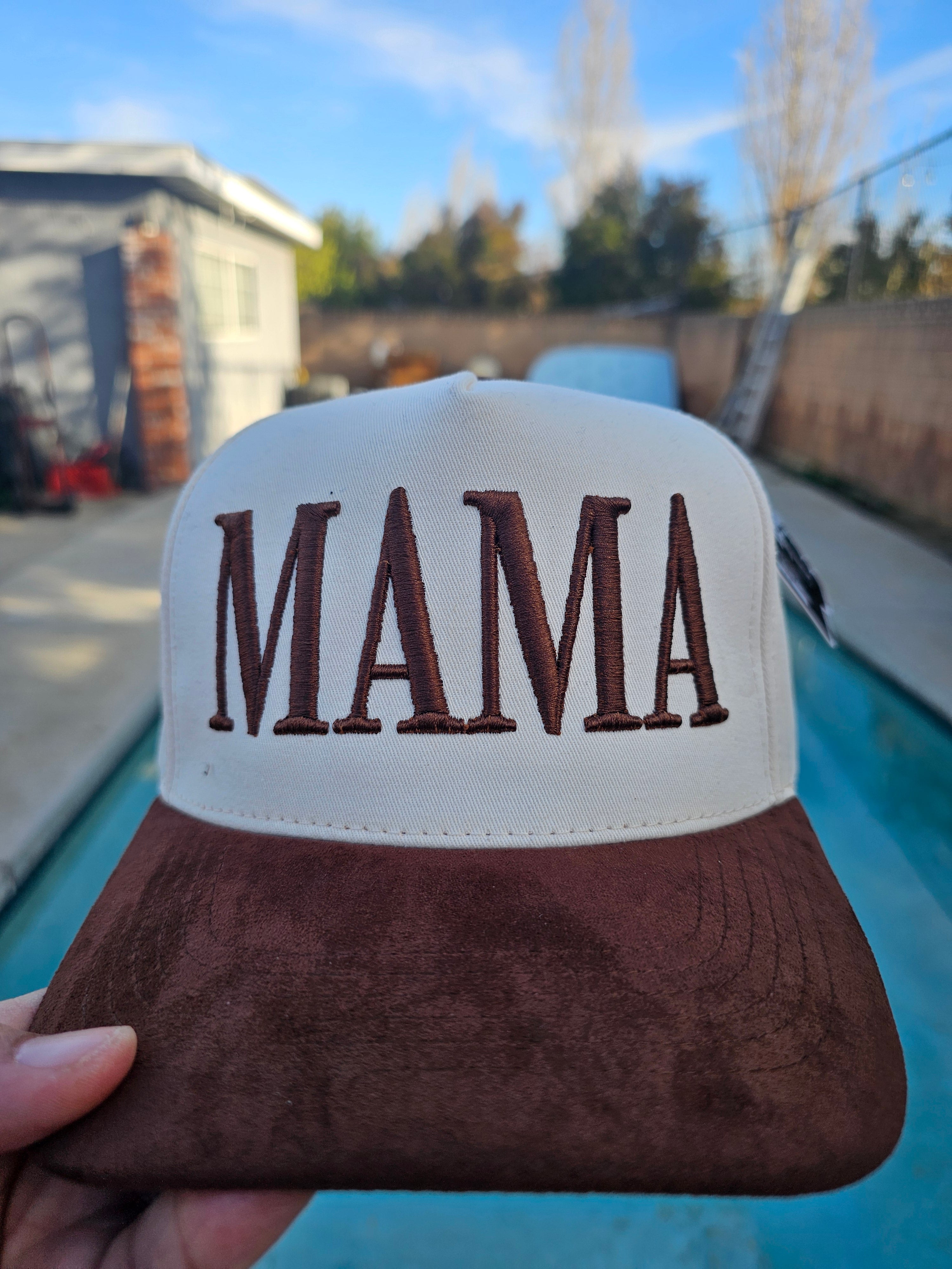 COTTON SUEDE BILL HAT